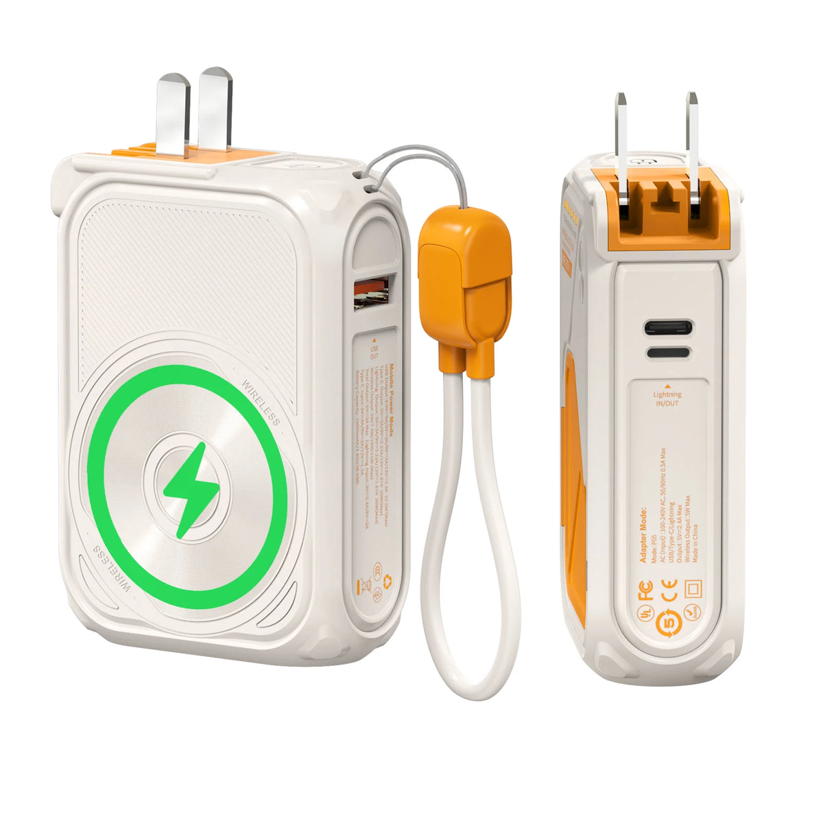Prunus 10000mAh Wireless Power Bank With Fast Charging