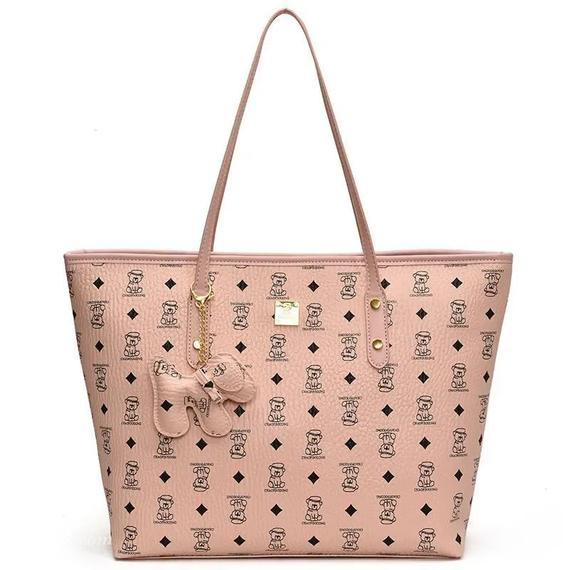 Women Genuine Leather Square Tote Shoulder Bag Handbag