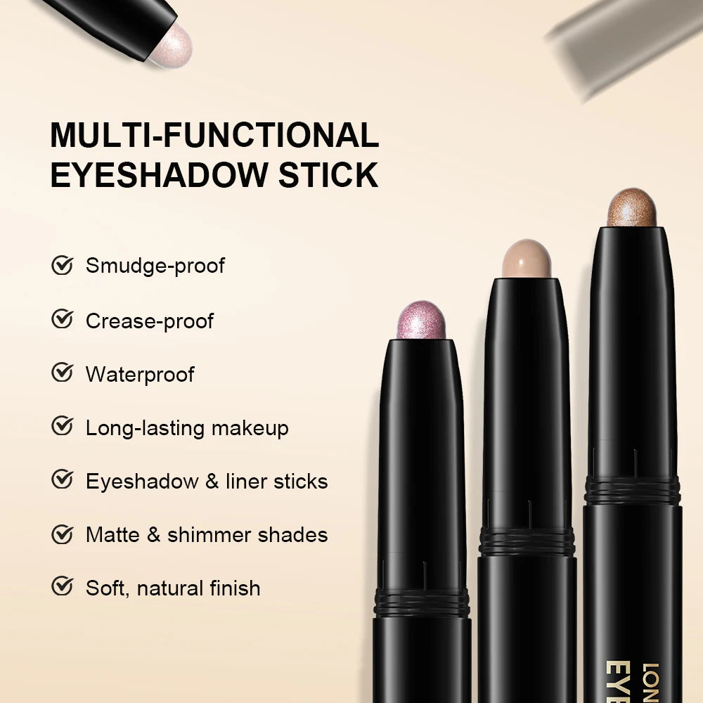 Waterproof Matte And Shimmer Eyeshadow Liner Pencil Makeup