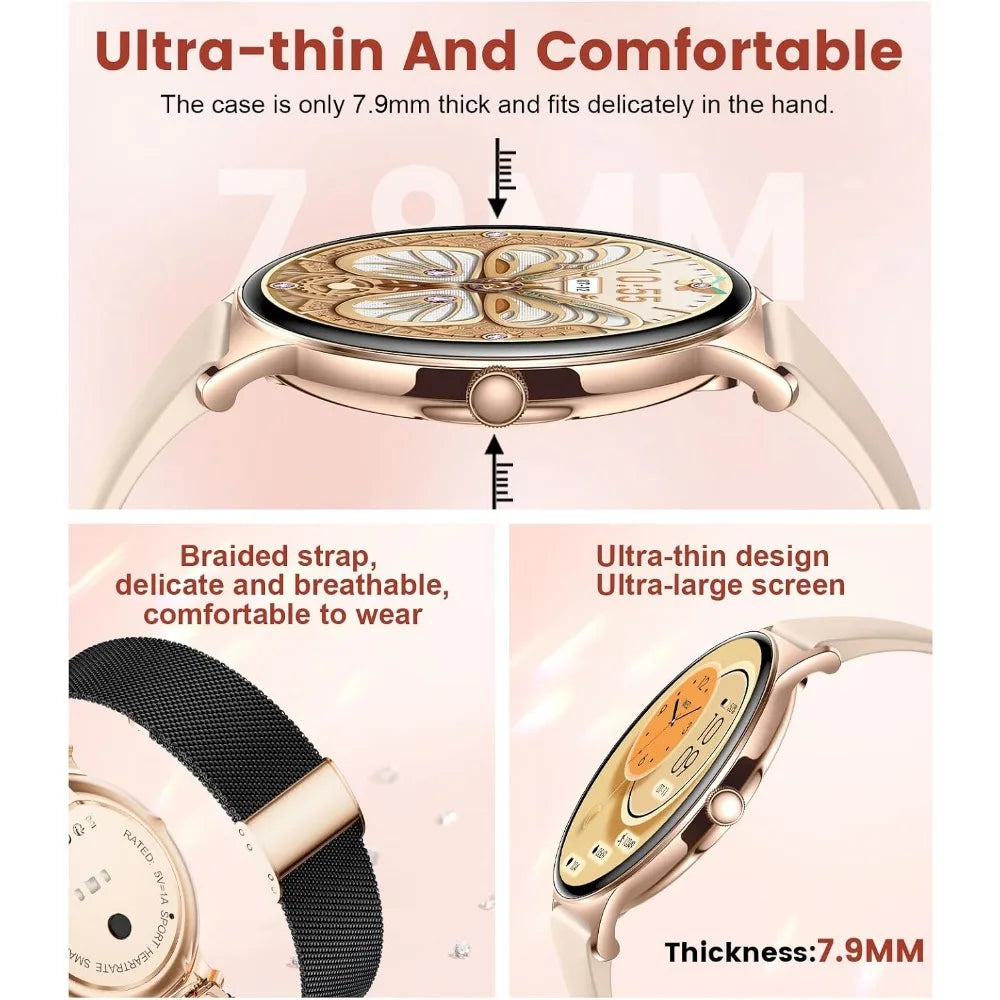 H96 Women's Smart Watch With AMOLED Display And Fitness Tracking