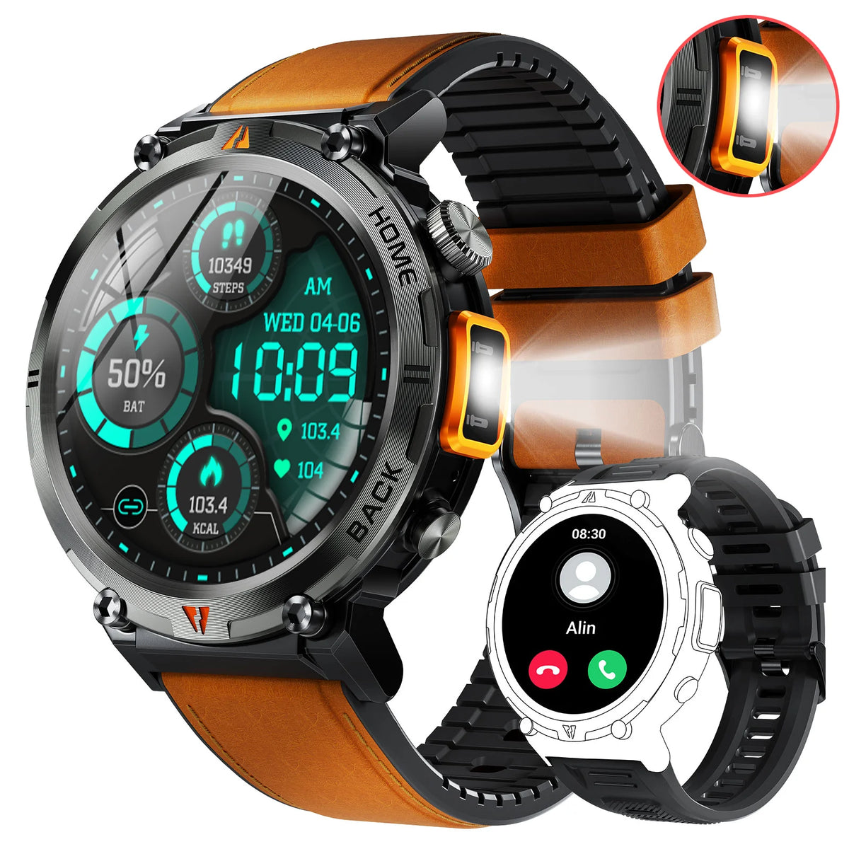 Eigiis Ke3 Smartwatch For Men Full Touch Health Monitor